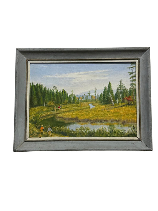 Vintage Marsh Landscape Oil Painting - Pick Up Only
