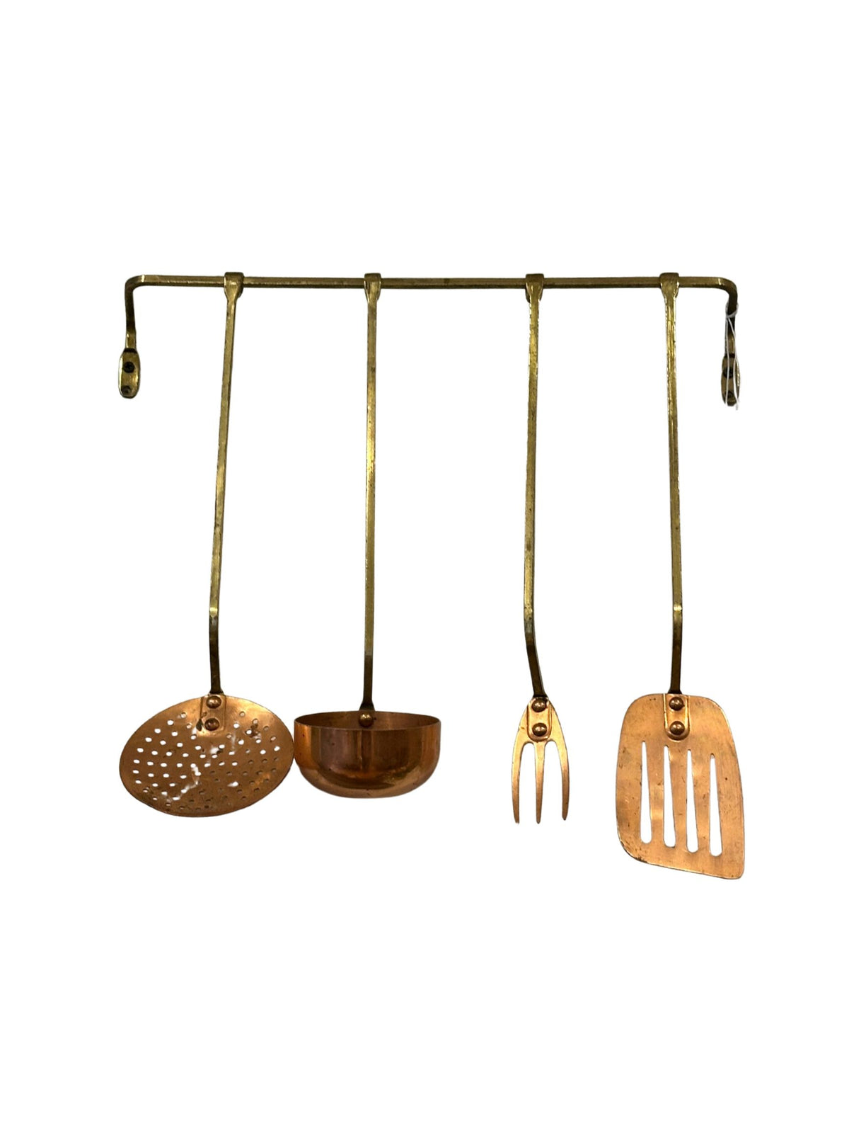 Vintage Four-piece Copper Kitchen Utensil Set