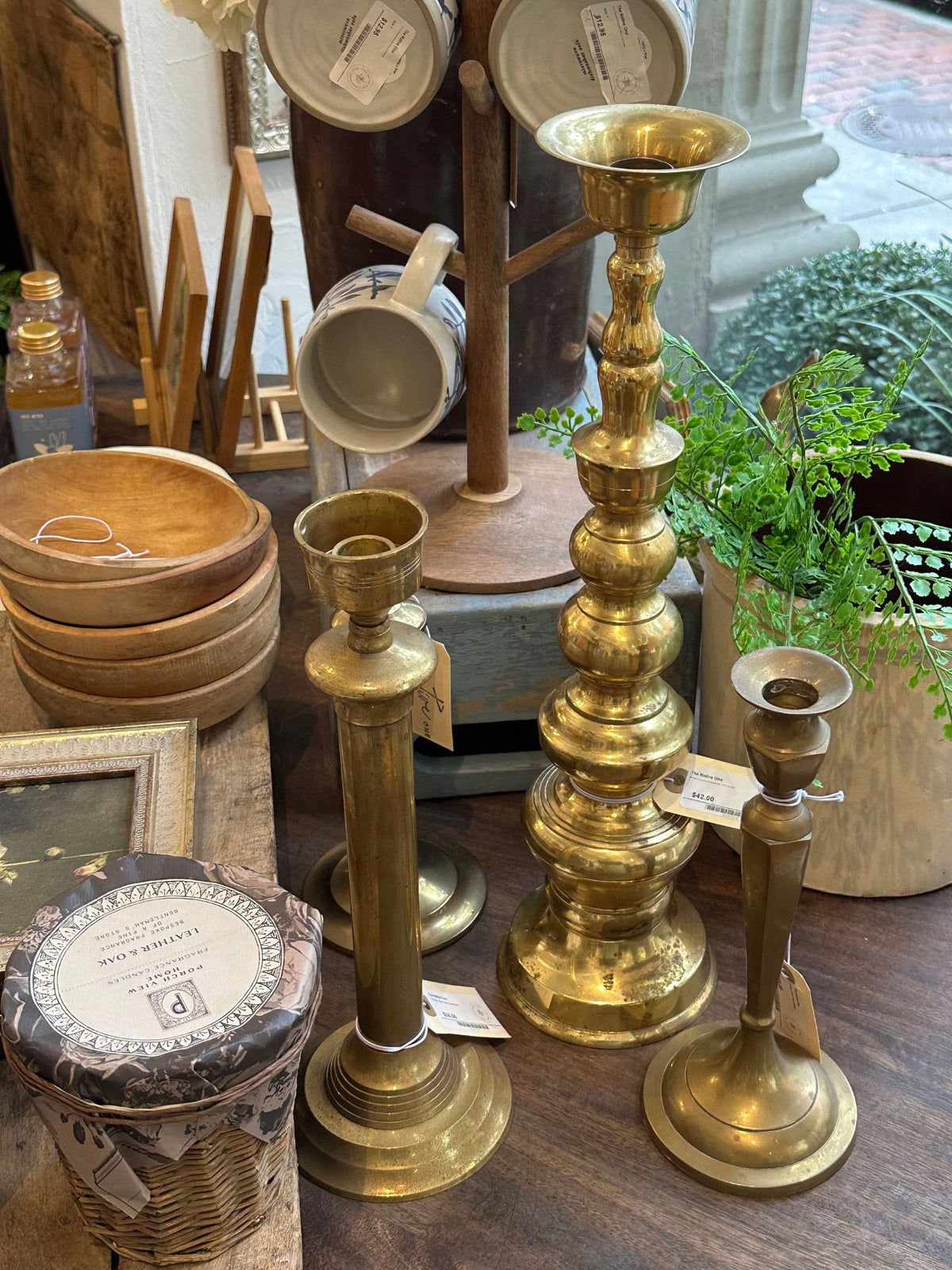 Vintage Large Brass Candlestick - Pick Up Only