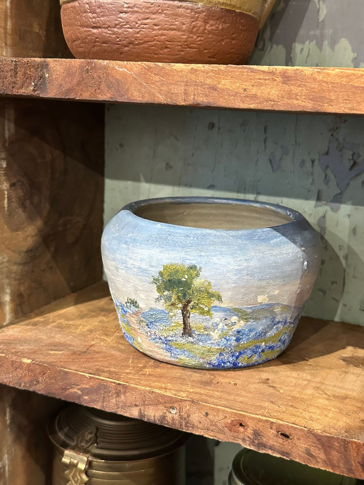 Vintage Hand Painted Vessel