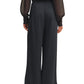 Wide-leg Center Seam Pull-on Trousers