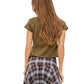 Jenna Button Up Knit Top - Olive