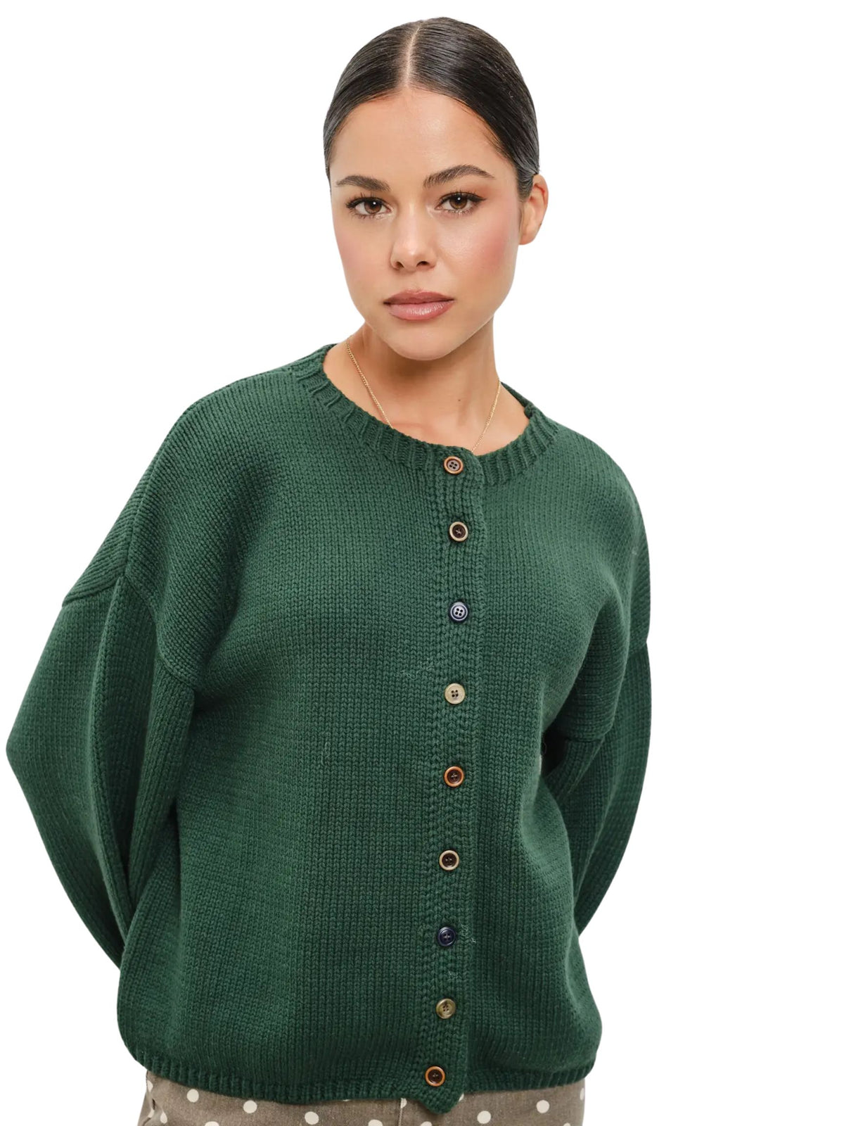Niko Cotton Button Up Knitted Cardigan