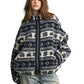 Fair Isle Sherpa Fleece Zip Jacket