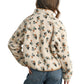 Floral Print Fluffy Fleece Jacket