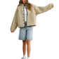 High Pile Fleece Puffer Jacket