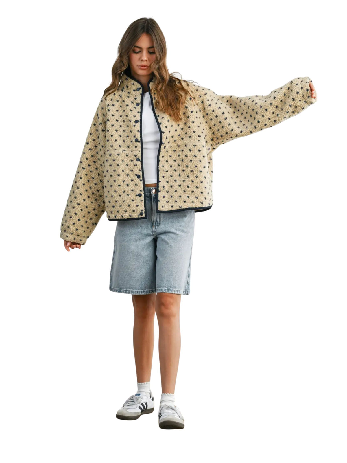 High Pile Fleece Puffer Jacket