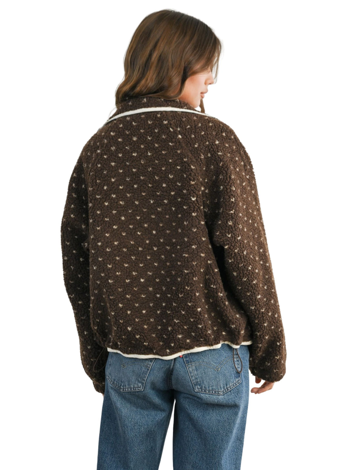 High Pile Fleece Puffer Jacket