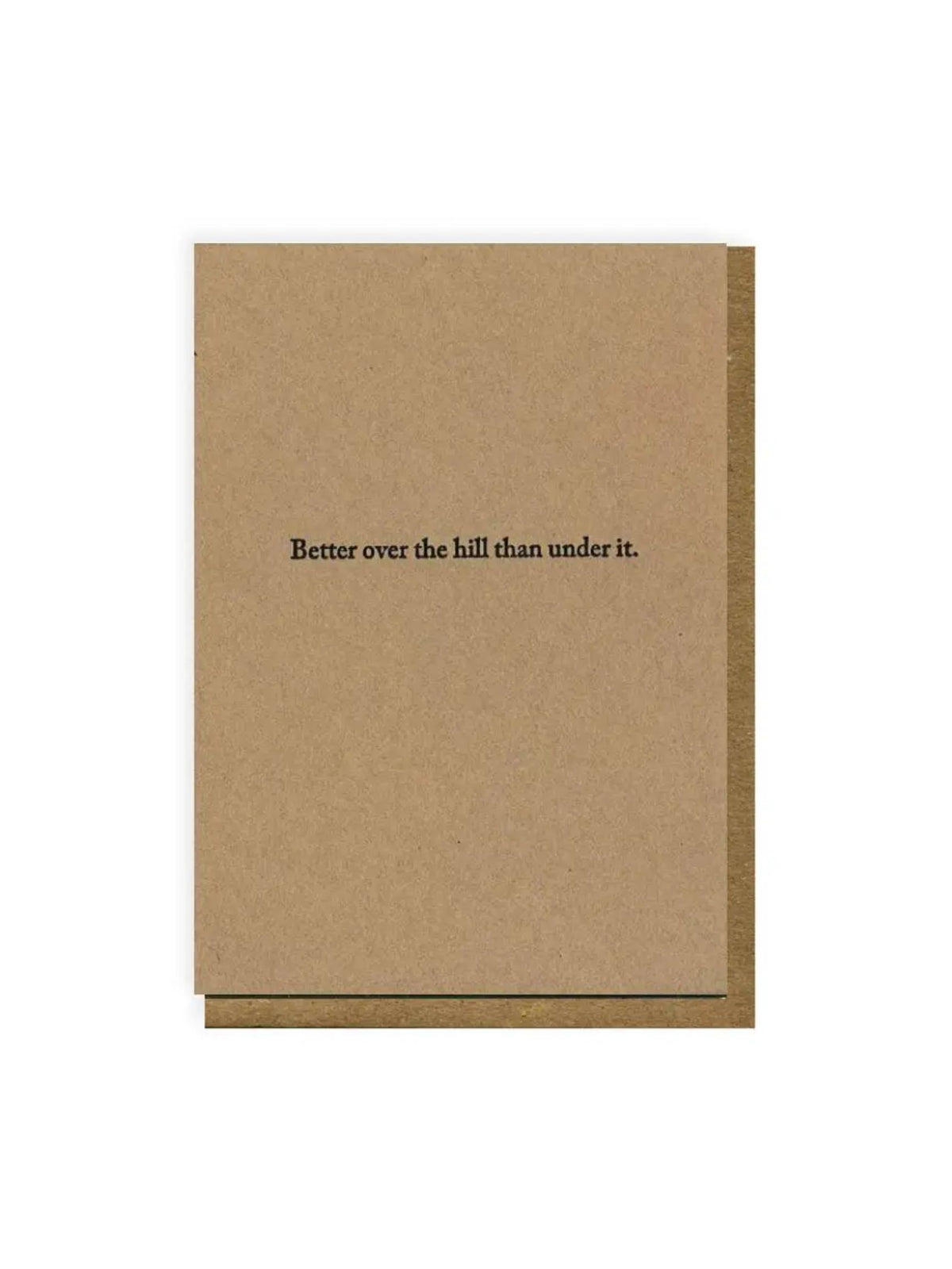 Over The Hill Card