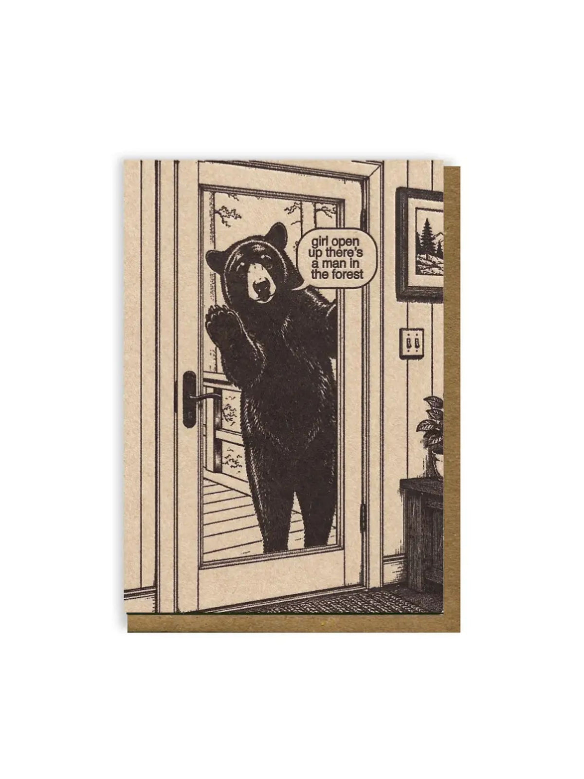 Girl Open Up Card