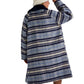 A-Line Plaid Coat