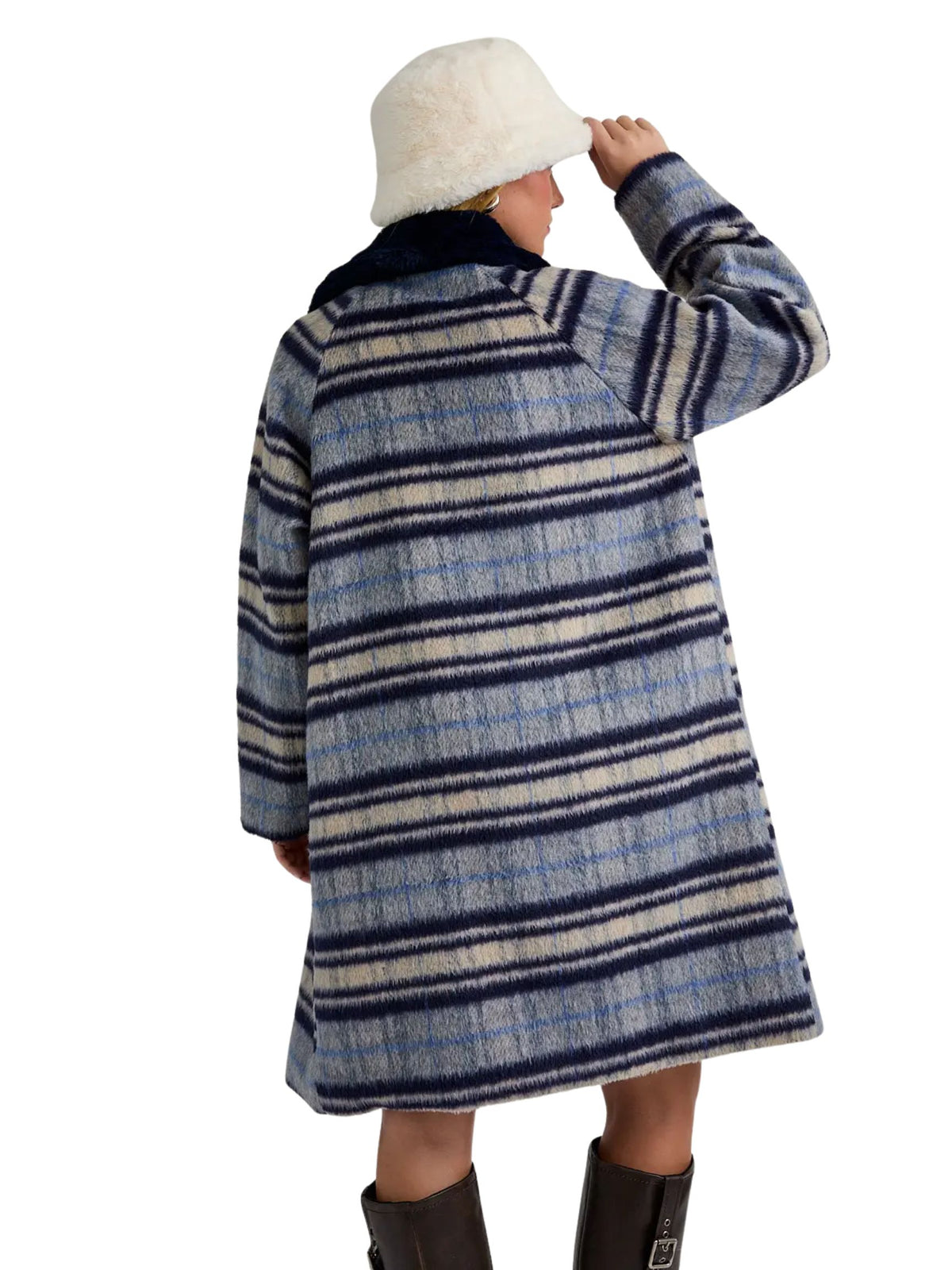 A-Line Plaid Coat