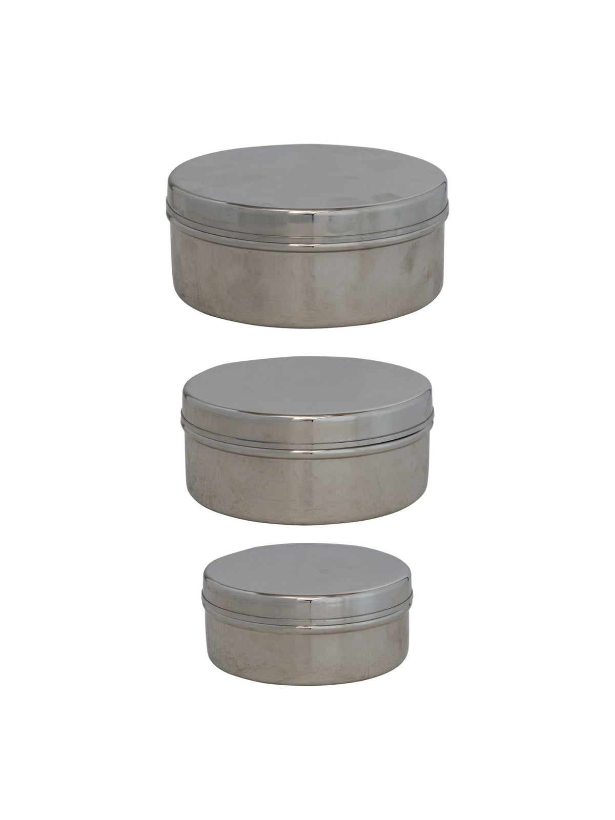 Stainless Steel Containers - Set of 3