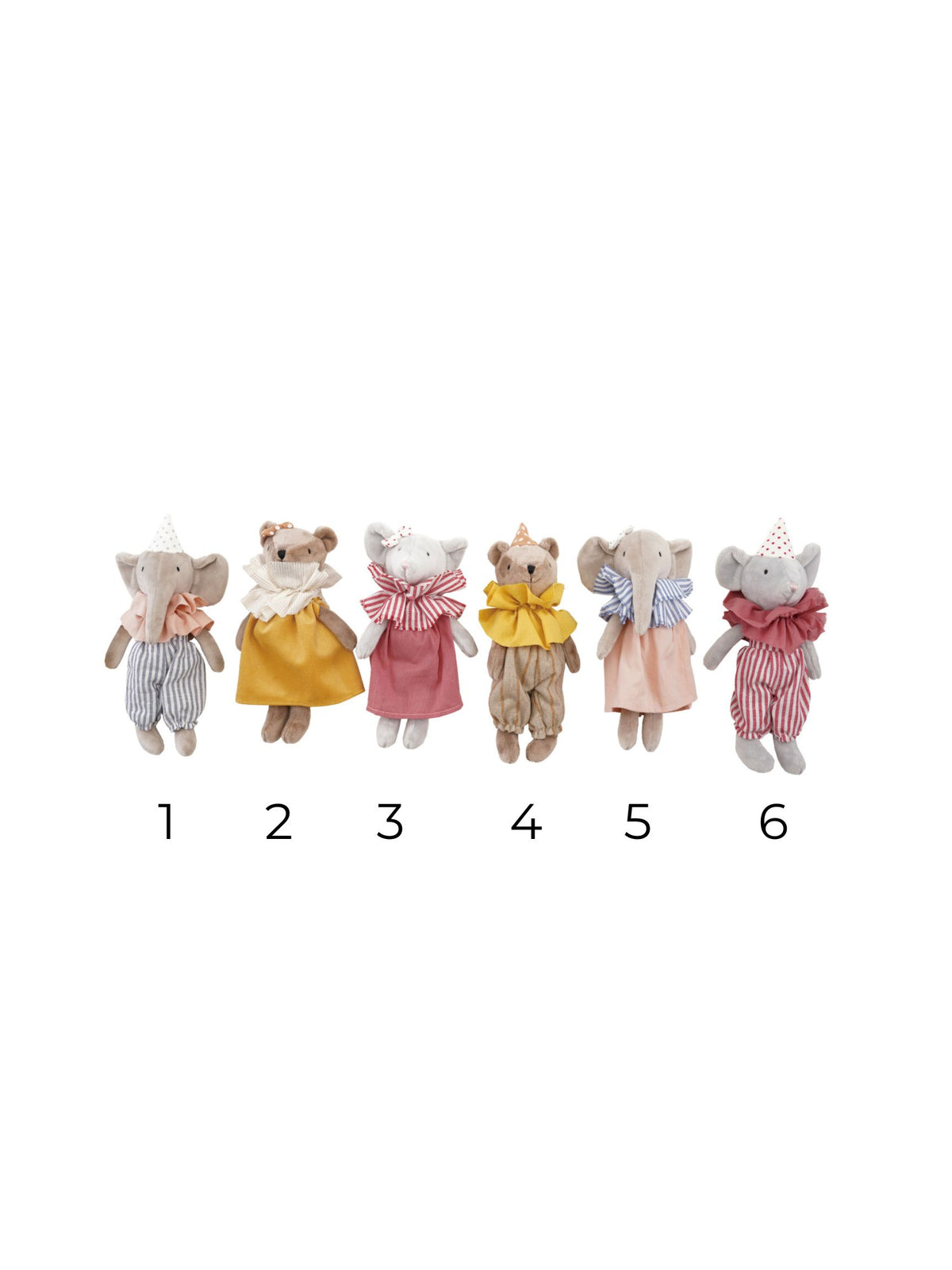 Plush Animal in Ruff Collar