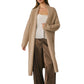 Relaxed Open Front Long Cardigan