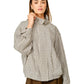 Plaid Funnel Neck Bomber Jacket