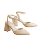 The Princess White Pointed Toe Heel