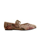 The Soho Mauve Tapestry Ballet Flat w/ Buckle