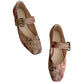 The Soho Mauve Tapestry Ballet Flat w/ Buckle