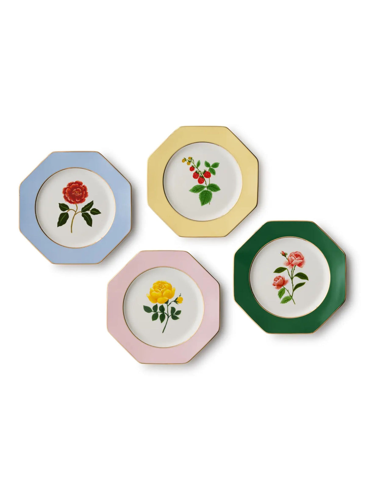 Roses Porcelain Dessert Plate