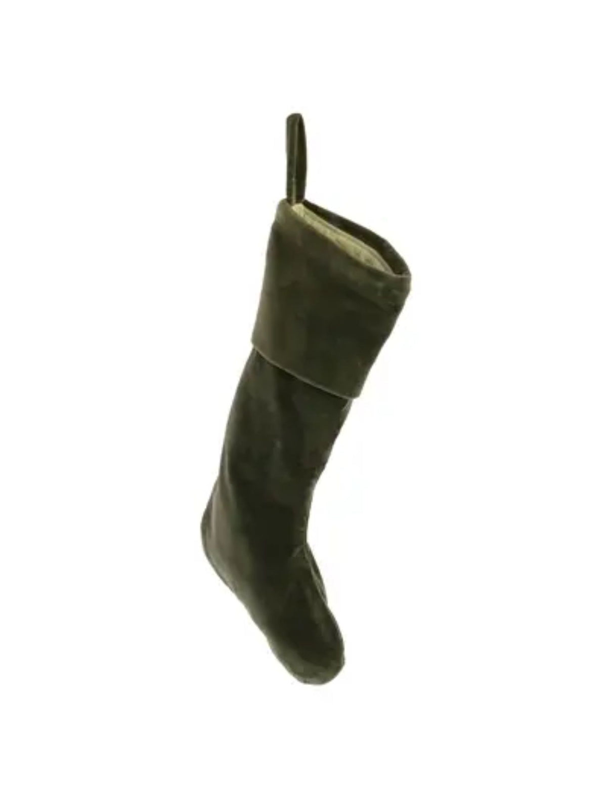 Sage Green Velvet Stocking