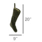 Sage Green Velvet Stocking