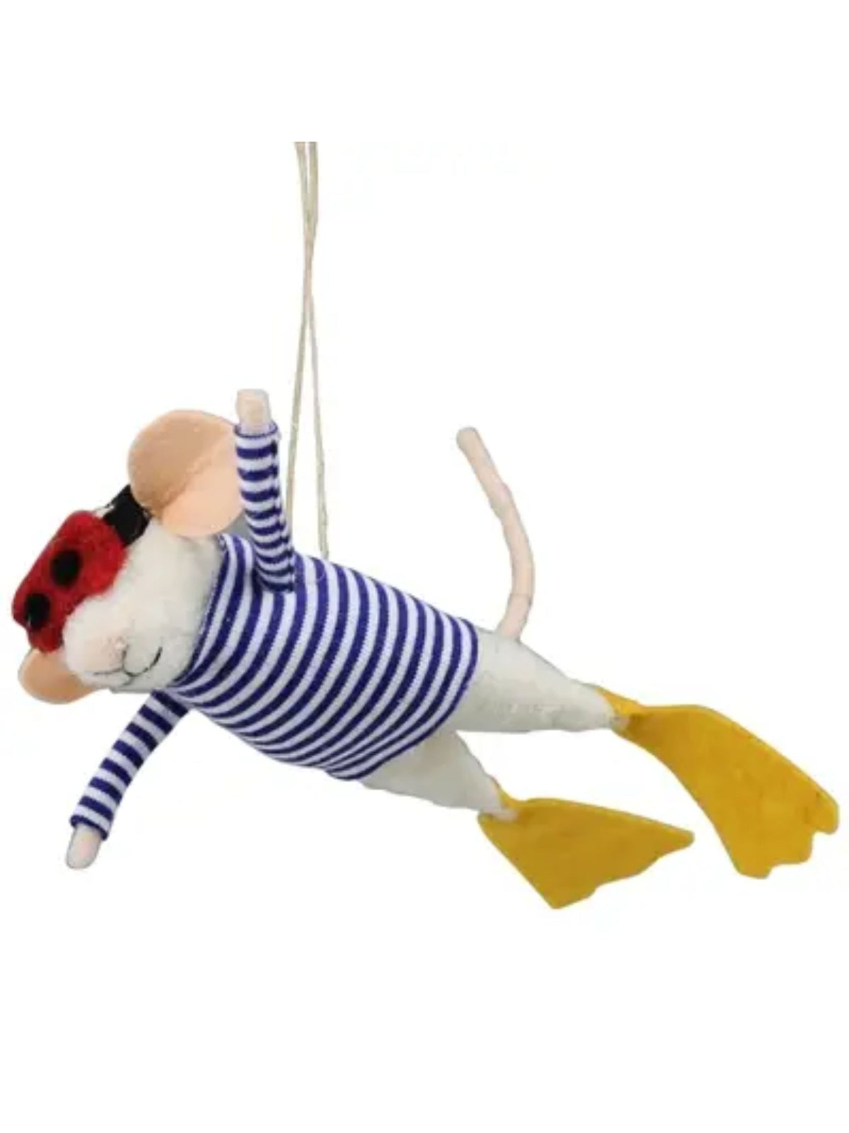 Snorkeling Mouse Ornament