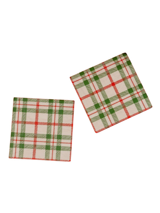 Paper Napkins - Christmas Plaid - 20 ct