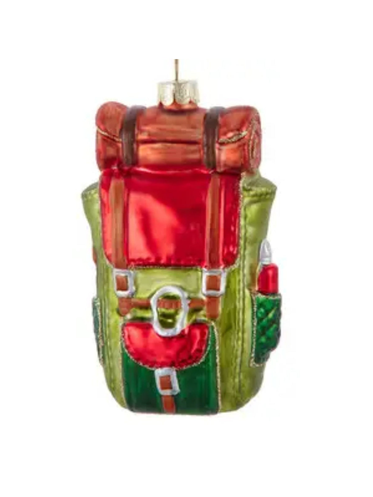 Glass Hiking Backpack Ornament