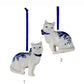 Delft Blue Cat Ornament