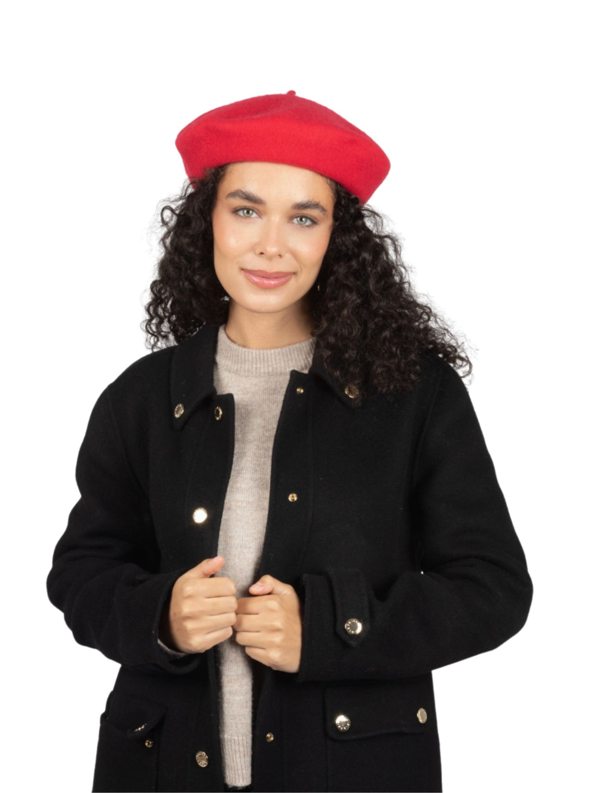 Solid Wool Red Beret
