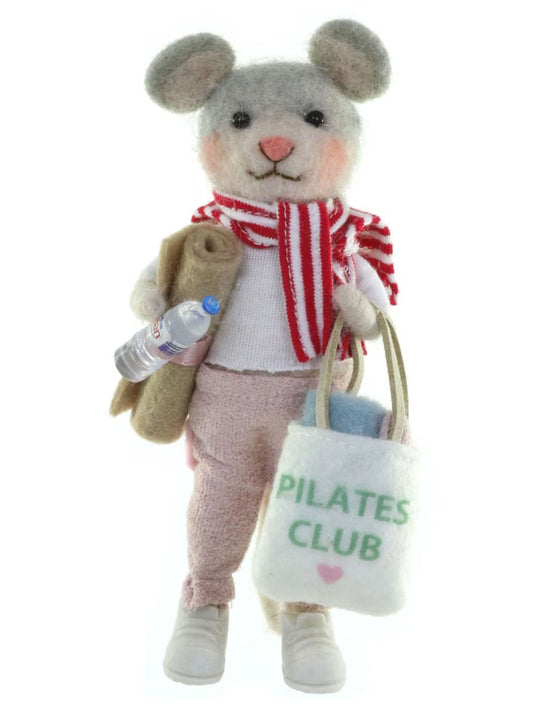 Pilates Mouse Ornament