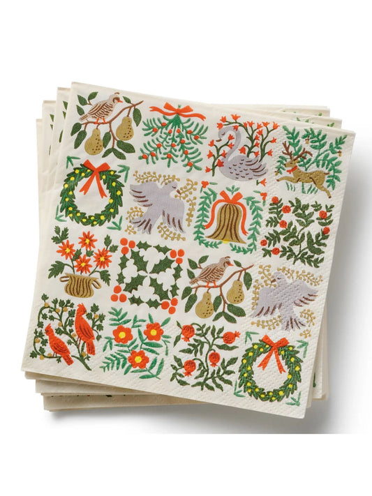 Christmastide Cocktail Napkins