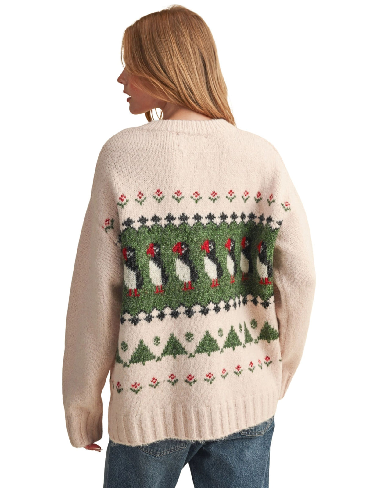 Puffin Motif Sweater