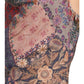 Patchwork Fabric Cowl Neck Midi Dress