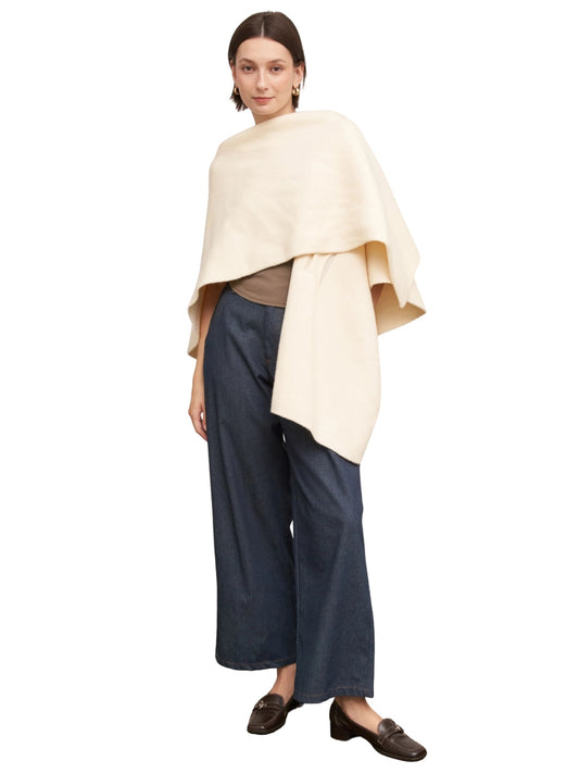 Sculptural Knot Knit Cape
