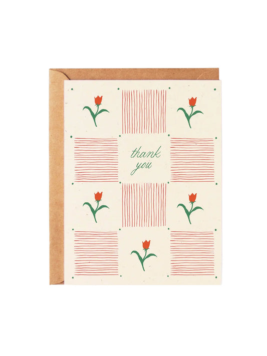 Thank You - Cottage Tulips - Card