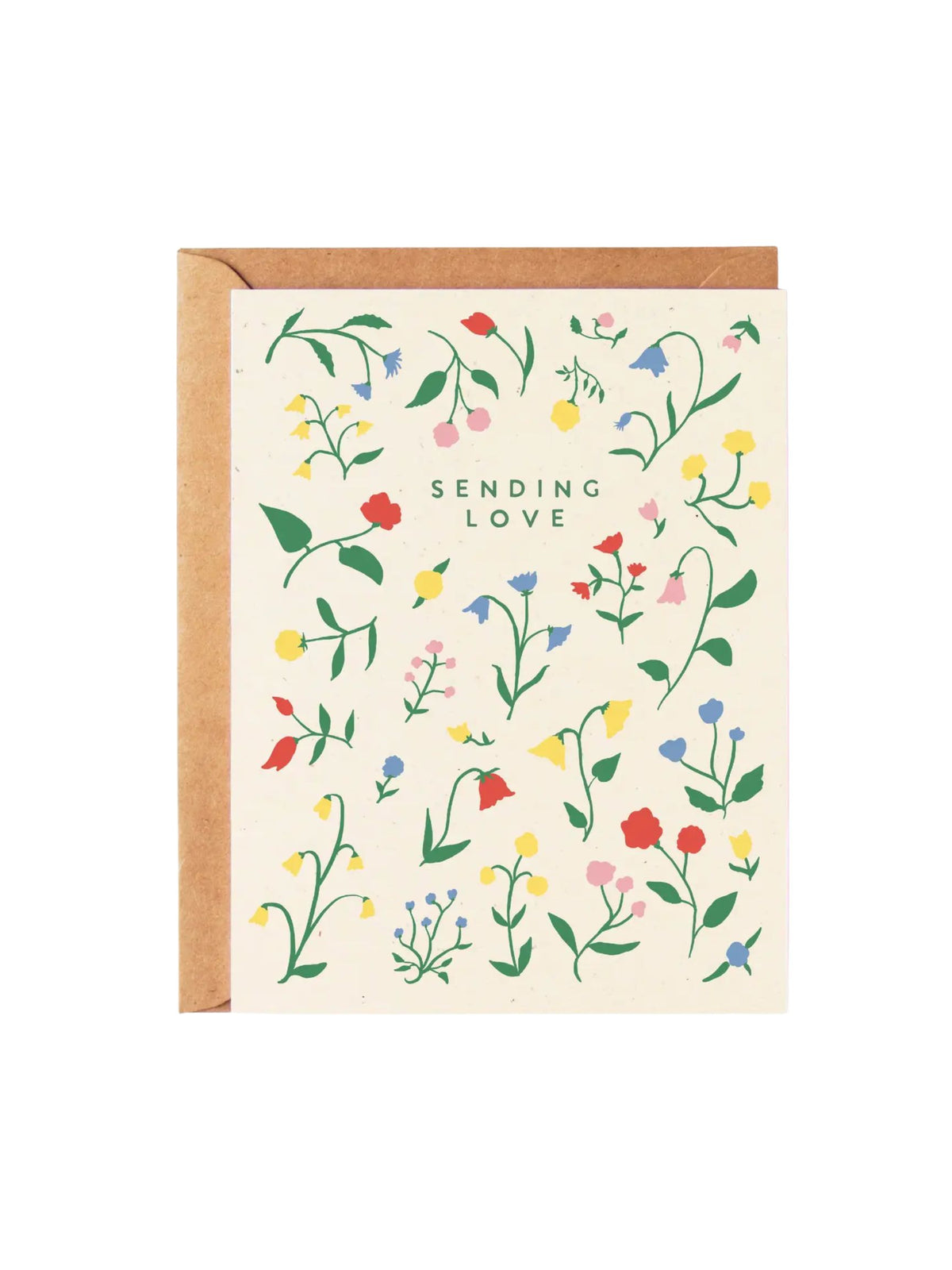 Sending Love - Floral Cuttings Card