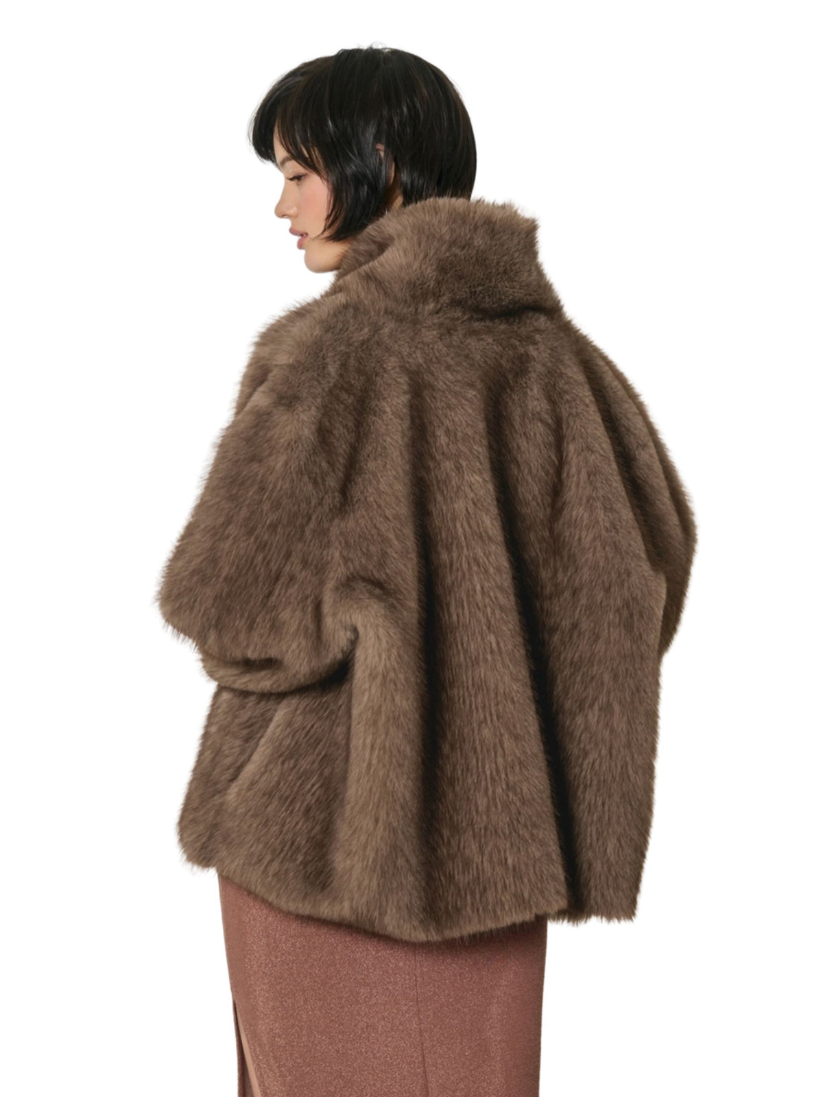 The Fiona Reversible Coat - Brown