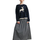 Reindeer Graphic Knit Sweater