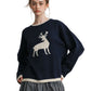 Reindeer Graphic Knit Sweater