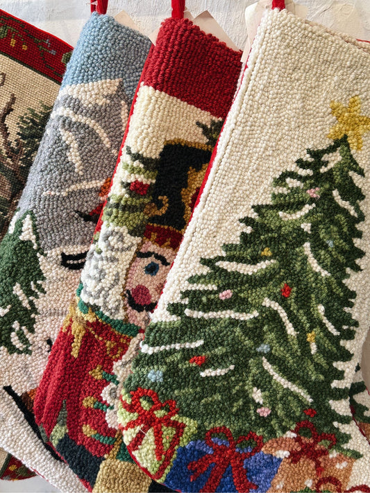 Christmas Tree & Presents Hook Stocking