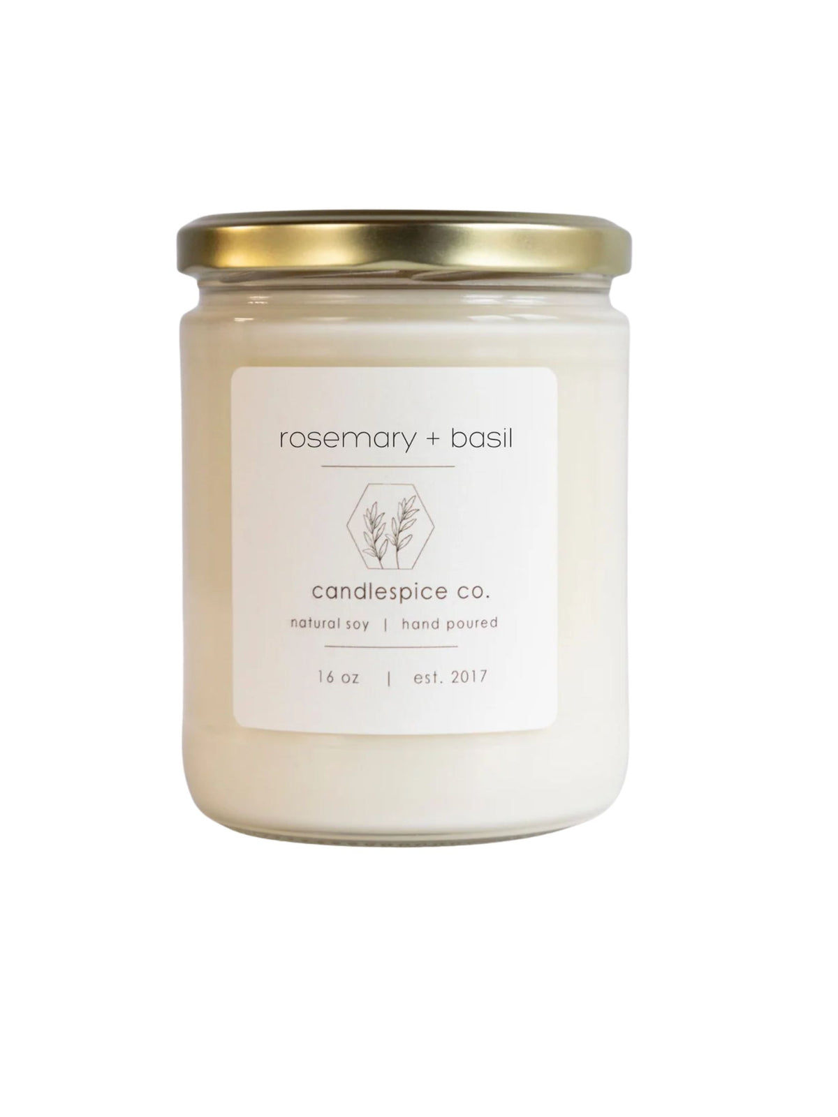 Rosemary + Basil Candle - Large