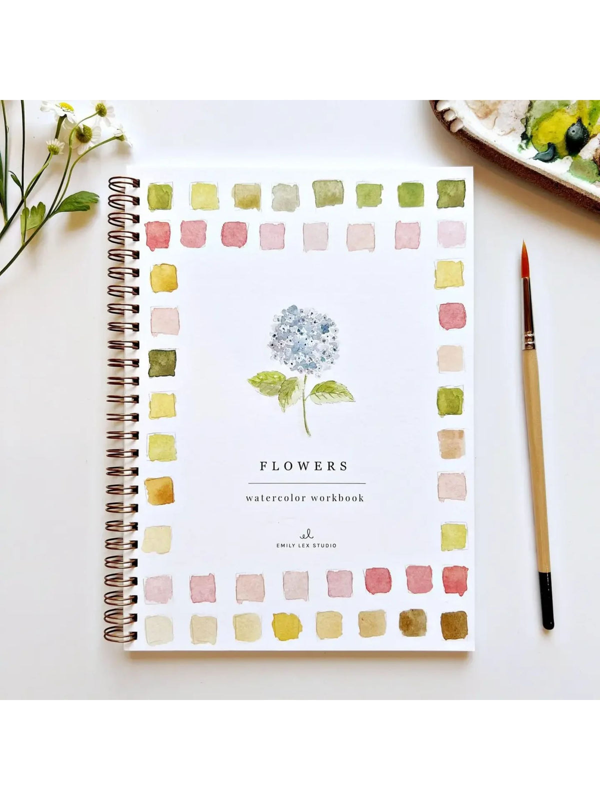 Flowers Watercolor Workbook
