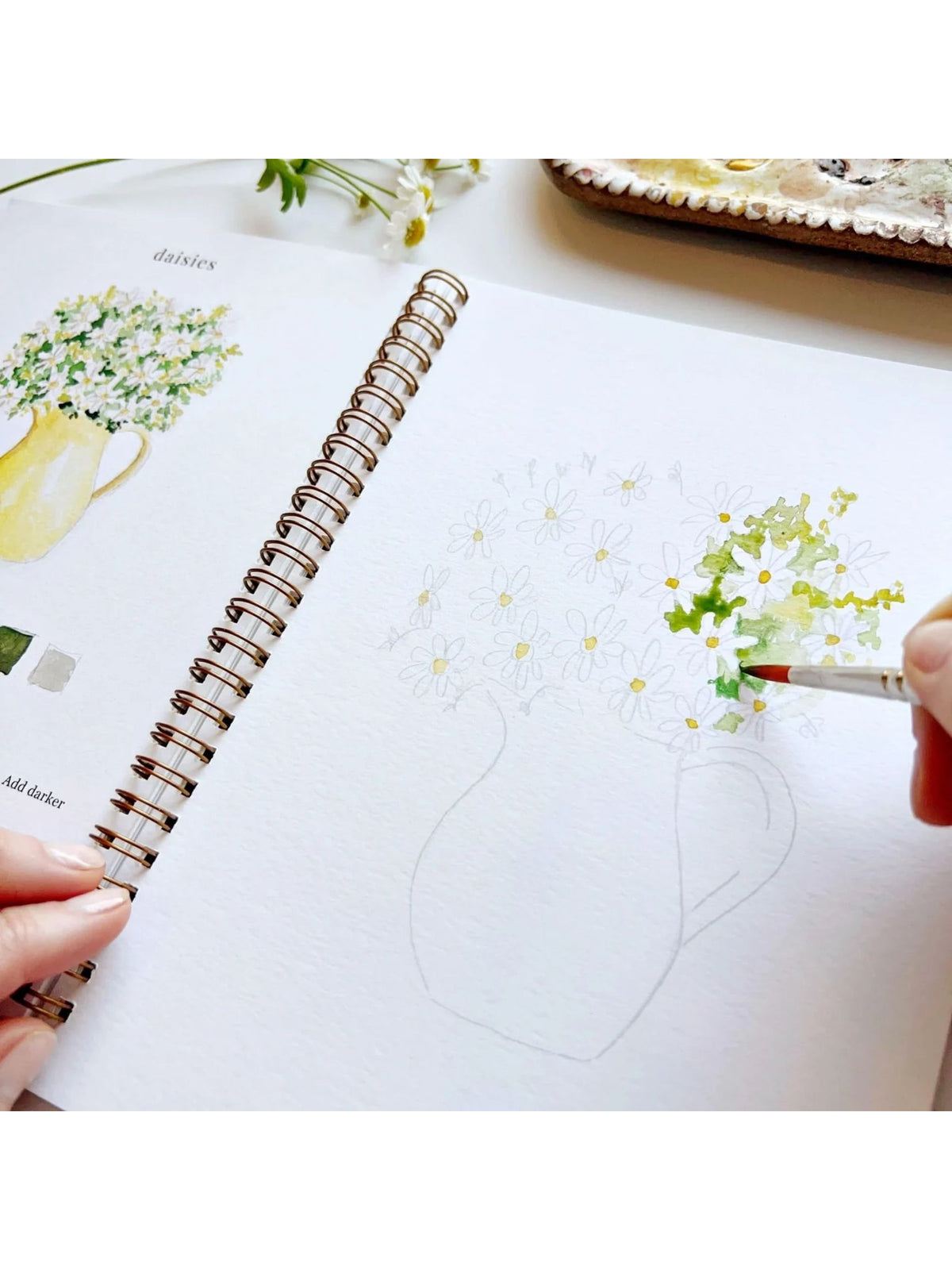 Flowers Watercolor Workbook