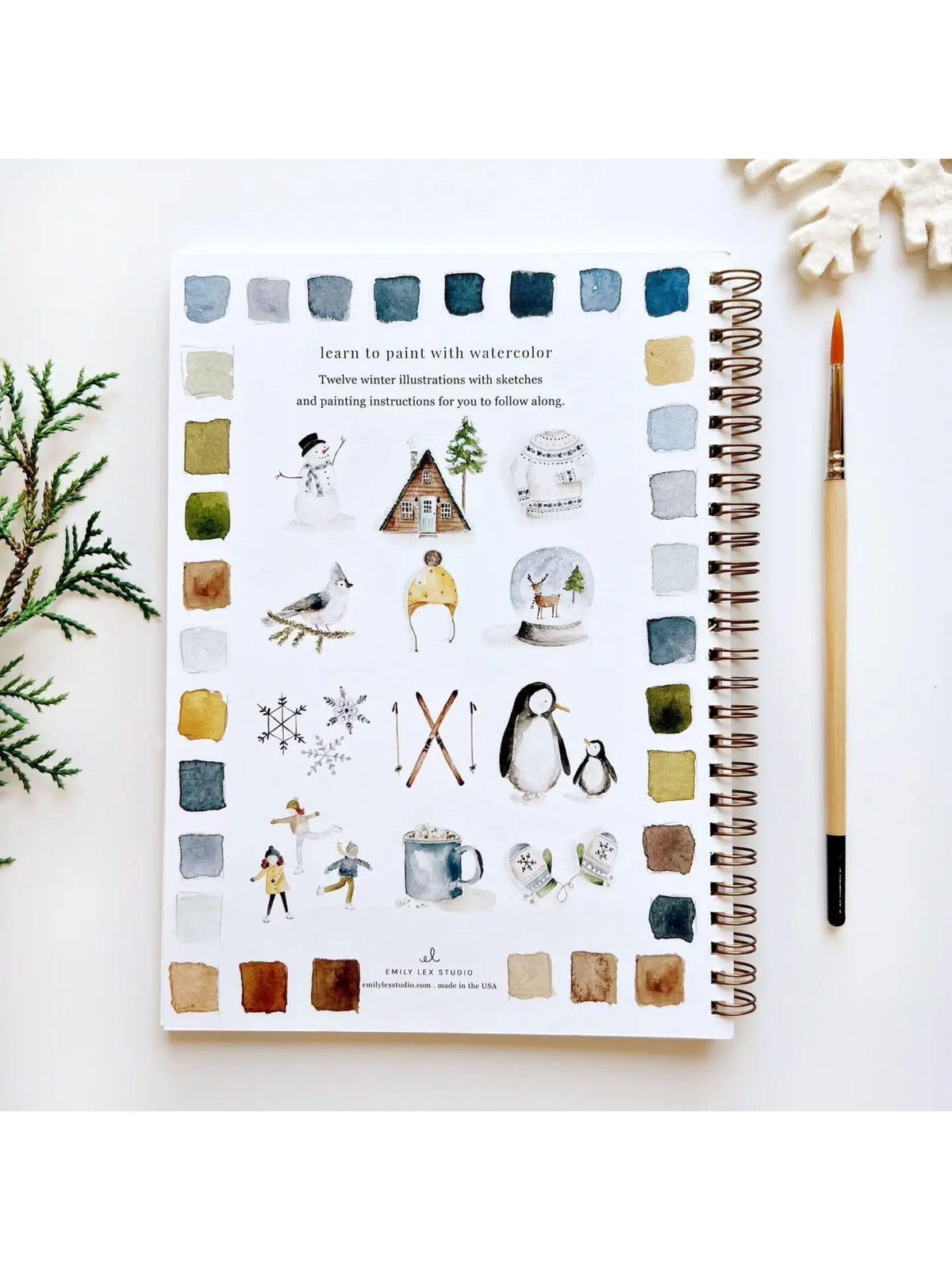 Winter Watercolor Workbook