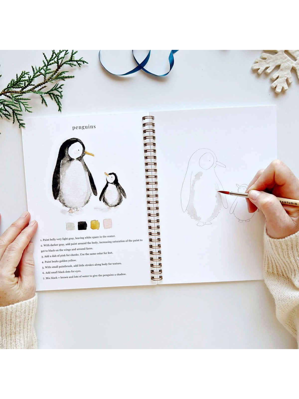 Winter Watercolor Workbook