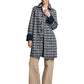 Reversible Plaid Lining Trench Jacket