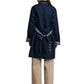 Reversible Plaid Lining Trench Jacket