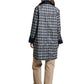 Reversible Plaid Lining Trench Jacket